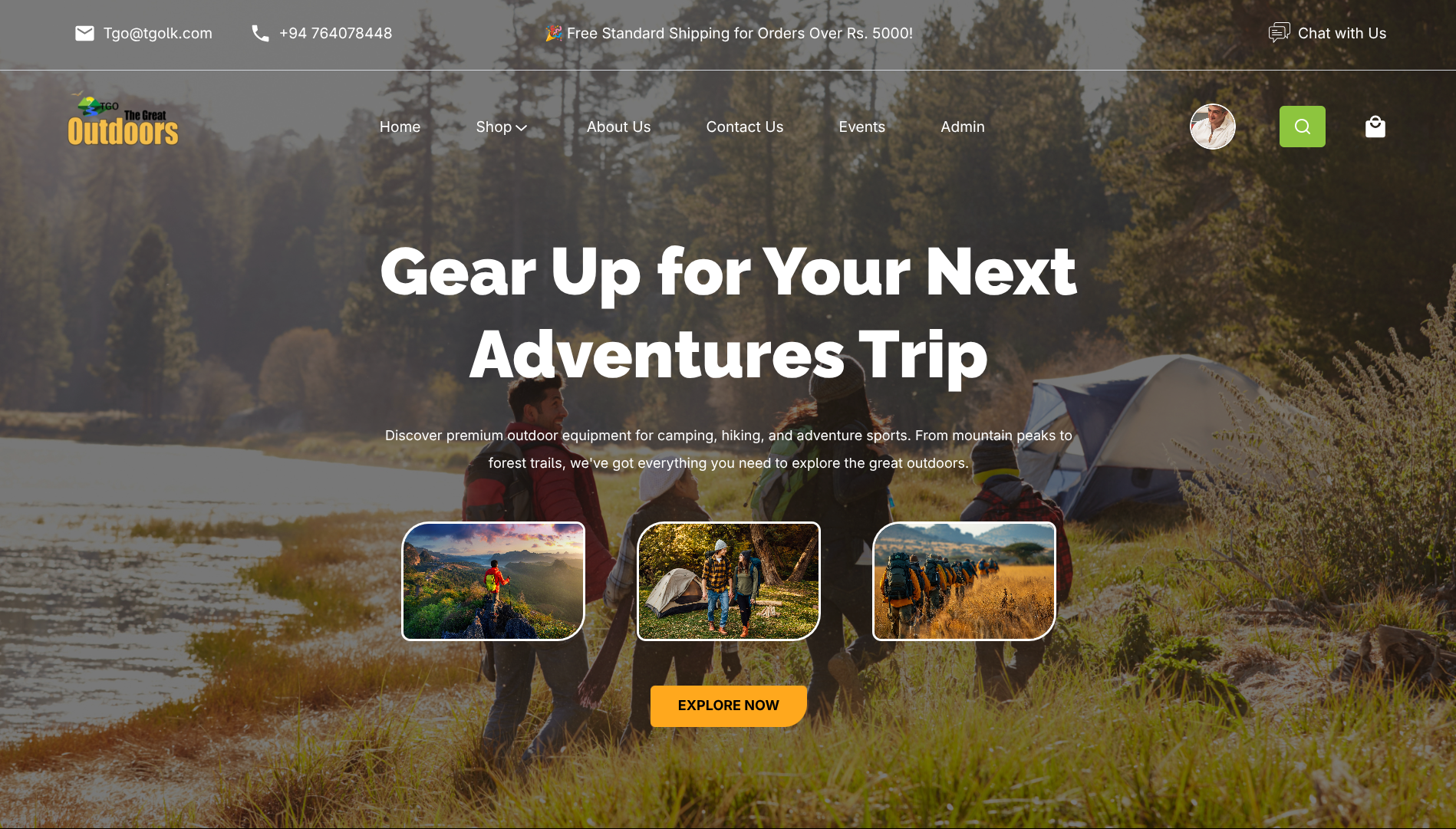 The Great Outdoors E-commerce Platform